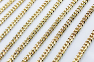 Chaînes cubaines rondes couleur champagne <span class=keywords><strong>or</strong></span>, unisexe, 60x0.55cm, originales, offre spéciale, bijoux tendance - Product Image 4