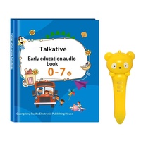 Lápiz de Lectura de Audiolibros para Educación Temprana de 2 a 6 Años, Juguete Bilingüe de Lectura por Indicación, Batería de Litio Educativa Inteligente