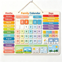 Tableau Cognitif Montessori des Saisons et des Dates, Calendrier Magnétique d'Éveil Précoce pour Enfants