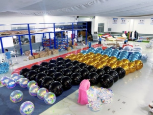 Bóng bay phản quang PVC lớn màu bạc vàng, dùng được nhiều lần, dùng cho trang trí sự kiện, sân khấu, quảng cáo, giá sỉ - Product Image 6