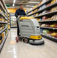 ST-X500 Heavy Duty Floor Washer with High Productivity for Manufacturing Plant Cleaning