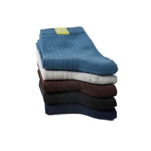 Men's Crew Socks Solid Color Breathable Sweat Absorbent Casual Daily Wear - Product Image 4