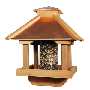 Solid Pattern Outdoor Wooden <strong>Bird</strong> <strong>Feeder</strong> for Parrots Automatic Feature for <strong>Wild</strong> <strong>Birds</strong> in Grassland - Product Image 2