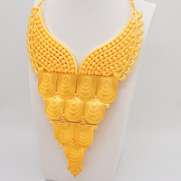 Benjwri — collier en or plaqué 18k, collier, costume africain, plaqué, vente en gros, bijoux indiens, BJW89