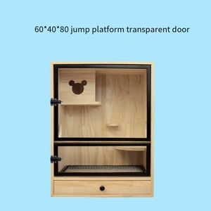 Jaula de gabinete de <span class=keywords><strong>Chinchilla</strong></span> de madera maciza Jaula de nido de hielo de Villa de madera - Product Image 4