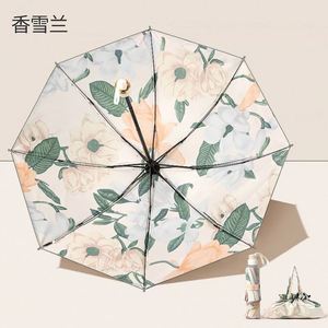 Travel Folding for Rain Wind Sun Double-Sided Printed Oil <b>Paint</b> <b>Uv</b> Protection Upf50+ Umbrella Promotion Gift - Product Image 3