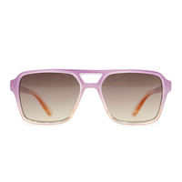 Lunettes de soleil de mode au design unique pour femmes HP251045, style aviateur, UV400, logo personnalisé, lunettes de soleil carrées, OEM disponible