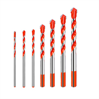 Forets hélicoïdaux à tige triangulaire en carbure, 3-12 mm, pour percer le marbre, la céramique, le verre, les carreaux et le béton