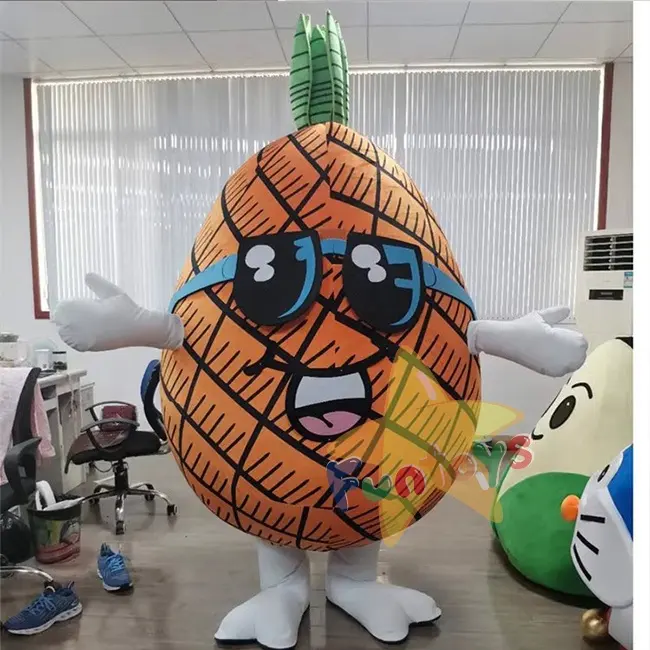 Funtoys Produção profissional personalizado cartoon Abacaxi mascote traje bonito fruta mascote trajes para grande festa evento