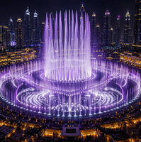Fuente de Agua Musical para Interiores y Exteriores de Gran Valor, Fuente Profesional con Luces LED