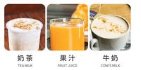 Prix du distributeur automatique de thé à bulles de boba au lait entièrement automatique commercial