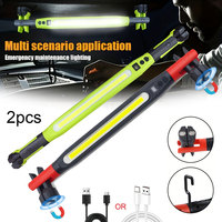 Lampe de travail portable multifonctionnelle locale, rotative à 360 degrés, en ABS, magnétique, étanche, COB, 72 LED blanc chaud, pour atelier et route