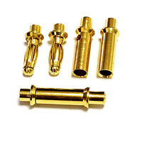 Connecteur de batterie médicale en laiton personnalisé borne à broche plaqué or 2mm fiche banane Type mini en acier inoxydable CNC mécanique