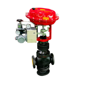 โรงงานผลิตตัวควบคุมหน้าแปลนแบบนิวเมติกสำหรับอุณหภูมิสูงแบบสามทาง - Product Image 2