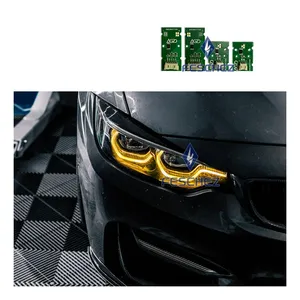 Auto Accessoire Gele Koplamp Voor Bmw M3 F8x F80 M4 F32 F82 Csl Drl Module Upgrade 2018 - 2020 Led Alleen