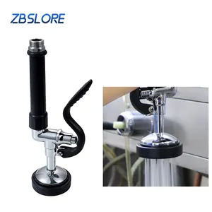 1.42 GPM Wall-mounted Pre-rinse Assembly Stainless Steel Pre Rinse Faucet Commercial Restaurant Kitchen