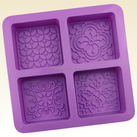 Articles Ménagers Moules en Silicone DIY pour Savon, Barres de Savon Artisanales, Gâteaux au Chocolat, Glaçons, Résine Artistique et Fabrication de Bougies