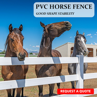 Clôture pour chevaux en PVC vierge, surface lisse, sans entretien, sûre pour les chevaux, clôture de ferme