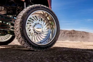 Rines FANXI de Aleación de Aluminio Forjado y Fresado en Negro Brillante de 6 Birlos, 22x12, Desplazamiento de -44 mm, 22x14, 24x12, 24x14, 24x16, 26x14 para Ford F250 - Product Image 6