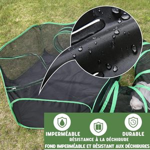 Tenda Pop-up per Animali Domestici con Tunnel per <span class=keywords><strong>Gatti</strong></span>, per Uso Interno ed Esterno, <span class=keywords><strong>Recinto</strong></span> Pieghevole per <span class=keywords><strong>Gatti</strong></span> - Product Image 4