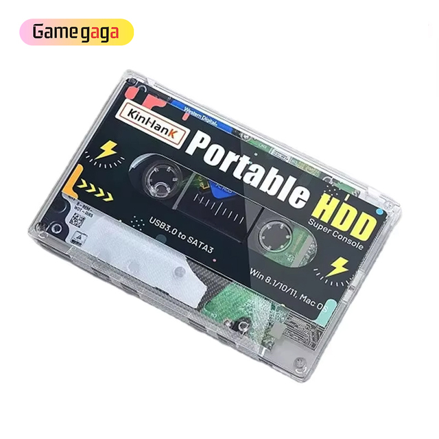 Ye Kinhand 320G HDD Game External Hard Drive Disk Batocera System 40000 Retro Games for PSP/PS2 Gaming Card for Computer Laptop