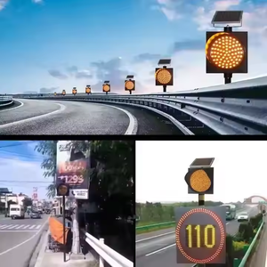 <span class=keywords><strong>Prix</strong></span> fabricant - Feu de signalisation routière à LED solaire jaune clignotant IP65 pour la sécurité routière - Product Image 6