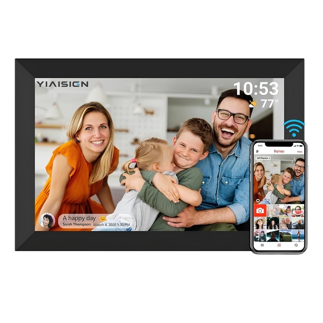 10.1 Inch WiFi Digital Picture Frame with IPS Touch Screen Share Photos & Videos