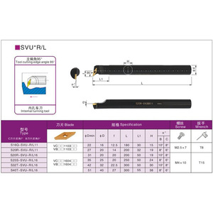 ด้าซาน ที่จับเครื่องมือกลึงภายใน รุ่น S16Q S20R S25S SVUCR L 95 องศา สำหรับงานกลึงรูและงานกลึงรูปทรง - Product Image 2