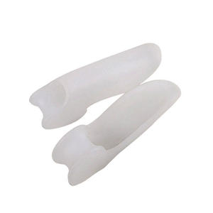 Produk Kaus Kaki Bantalan Pereda <span class=keywords><strong>Pro</strong></span> <span class=keywords><strong>Fixator</strong></span> Penyangga Jari Kaki Tiga Gel Pemisah Jari Kaki untuk Sabuk Bunion Korektor Hallux Valgus - Product Image 3