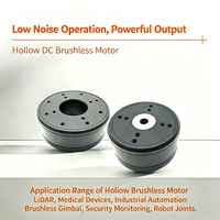 Moteur BLDC à arbre creux de précision 68GM24 14.8-36V 0.65Nm 480RPM pour dispositifs médicaux, articulations robotiques, cardanes et systèmes d'automatisation