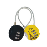 Cadenas à câble en acier à 3 chiffres pour boîte à outils, sac de voyage et bagages – Stock usine