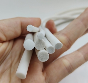 Custom Size White <strong>Silicone</strong>/EPDM Foam <strong>Strip</strong> Extruded Round/square Flat Dool <strong>Silicone</strong> Sponge Foam Rubber Seal <strong>Strip</strong> - Product Image 5