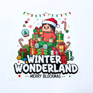 Custom <strong>Minecraft</strong> Christmas DTF Heat Transfer Vinyl for T Shirts Apparel Personalized Design and Logo Customization Clothing - Product Image 4