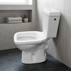 Washdown WC Commode Slow Down Seat Cover Low Price Modern Ceramic Porcelain Two Piece Water Closet - Product Image 4
