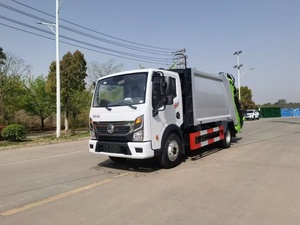 Camion à ordures compacteur diesel manuel 4x2, véhicule de collecte des déchets de 10 tonnes avec émission Euro 6 et garantie d'un an - Product Image 3