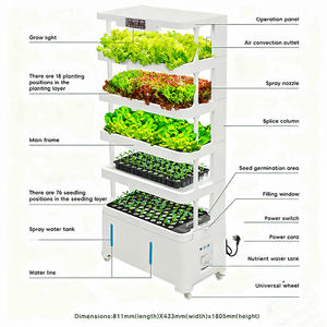 Sistemas de cultivo hidropónico para plantas Bomba de interior automática al por mayor Nuevo producto 2020 Barato proporcionado 65 PVC de grado alimenticio 3 meses 102 - Product Image 6