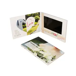 New innovation wedding invitation LCD greeting cards special wedding gifts for guests