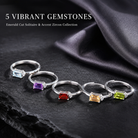 Bague de fiançailles tendance en argent sterling S925, forme baguette, pour femme, avec pierre de topaze naturelle, plaqué rhodium, décoration artisanale
