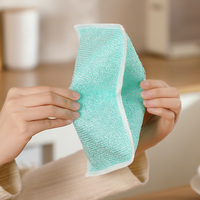 Serviette de nettoyage pour la cuisine, en microfibre tissée, durable, multifonctionnelle, absorbante
