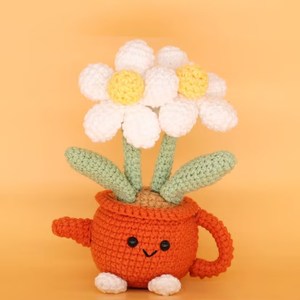 Maceta de Flores de Lana Tejida a Mano con Diseño de Bonsái, Decoración para Interiores, Hogar, Oficina y Escritorio - Product Image 2
