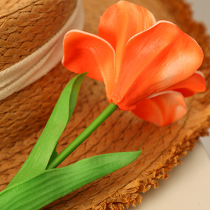 Fleurs de tulipes artificielles 10cm-30cm, toucher réaliste, décorations pour mariage et maison - Product Image 2