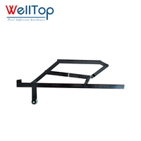 WELLTOP Neue Möbelbeschläge Verstellbares Sofa-Scharnier Metall-Rückenlehnenmechanismus Bettmechanismus mit Rollen für Wohnzimmer und Schule