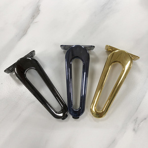 Lu Ye Furniture Legs 15Cm Carbon Steel Plated Gold <b>Black</b> Blue For Sofa Coffee Table Cabinet Bed <b>Bathroom</b> Vanity - Product Image 2