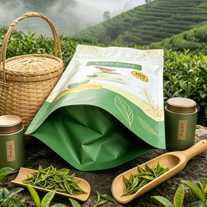 Sachet d'emballage alimentaire personnalisé, pochette refermable avec fermeture éclair pour l'emballage de poudre de matcha - Product Image 5