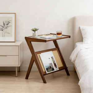 <span class=keywords><strong>Table</strong></span> d'appoint moderne <span class=keywords><strong>en</strong></span> <span class=keywords><strong>bois</strong></span> avec plateau <span class=keywords><strong>en</strong></span> <span class=keywords><strong>verre</strong></span>, <span class=keywords><strong>table</strong></span> d'appoint autoportante <span class=keywords><strong>en</strong></span> bambou, rangement <span class=keywords><strong>pour</strong></span> magazines, <span class=keywords><strong>table</strong></span> basse <span class=keywords><strong>pour</strong></span> salon, chambre à coucher, canapé, <span class=keywords><strong>table</strong></span> à café WD - Product Image 5