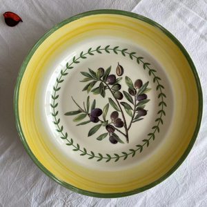 Export Vintage Garden Series Assiette à manger en céramique Assiette à soupe domestique Bol - Product Image 1