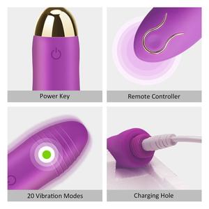 Mainan seks wanita <span class=keywords><strong>Vibrator</strong></span> telur cinta nirkabel, mainan masturbasi wanita titik G erotis kontrol jarak jauh - Product Image 4