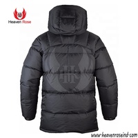 Chaqueta de plumón de color sólido de alta calidad para hombre, impermeable, transpirable, de poliéster, de talla grande, temporada de invierno con cierre de cremallera en oferta