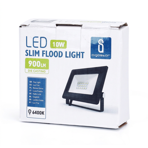 Projecteur LED Slim 10W 900Lm IP65 Alimenté par Courant Alternatif Éclairage Extérieur Modèle 198275 Fabriqué en Espagne - Product Image 1