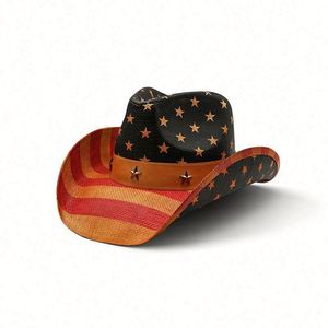 Chapeaux de cow-boy occidentaux de haute qualité, chapeaux de cow-boy de Dallas, sombrero, chapeau de cow-boy en paille Stetson pour hommes - Product Image 5